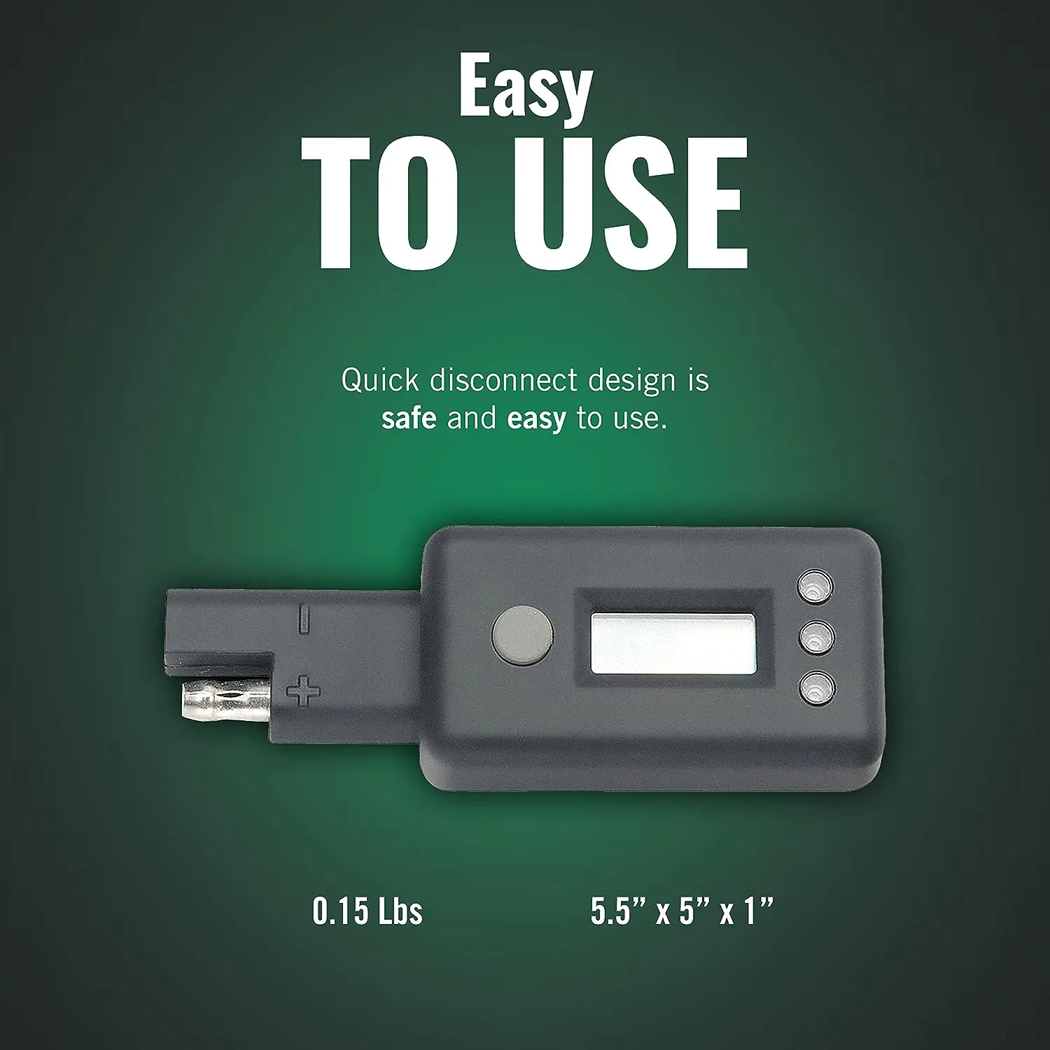 Battery Tender LCD Battery meter with QDC Plug Voltage Monitor