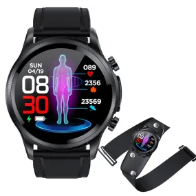 Bearscome BCE400 ECG/EKG Blood Pressure SPO2 Heart Rate Fitness Tracker Waterproof Smart Watch