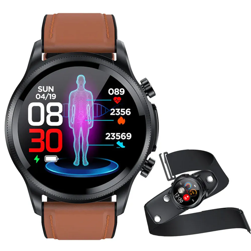 Bearscome BCE400 ECG/EKG Blood Pressure SPO2 Heart Rate Fitness Tracker Waterproof Smart Watch