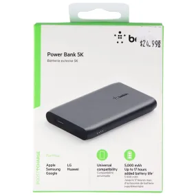 Belkin BoostCharge 5,000mAh Portable Power Bank with USB and USB-C Ports