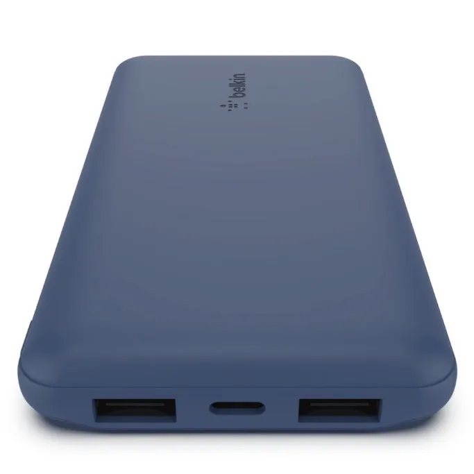 Belkin BPB011bt BoostCharge Power Bank 10000mAh 15W with USB-A to USB-C Cable | BPB011btBK Black / BPB011btBL Blue/ BPB011btRG Rose Gold