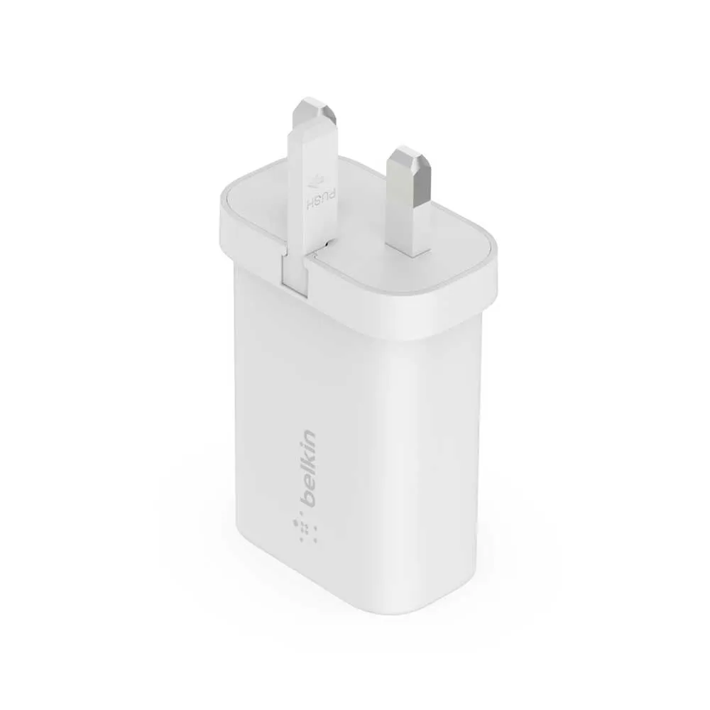 Belkin WCA004myWH BOOSTCHARGE USB-C PD 3.0 PPS Wall Charger 25W