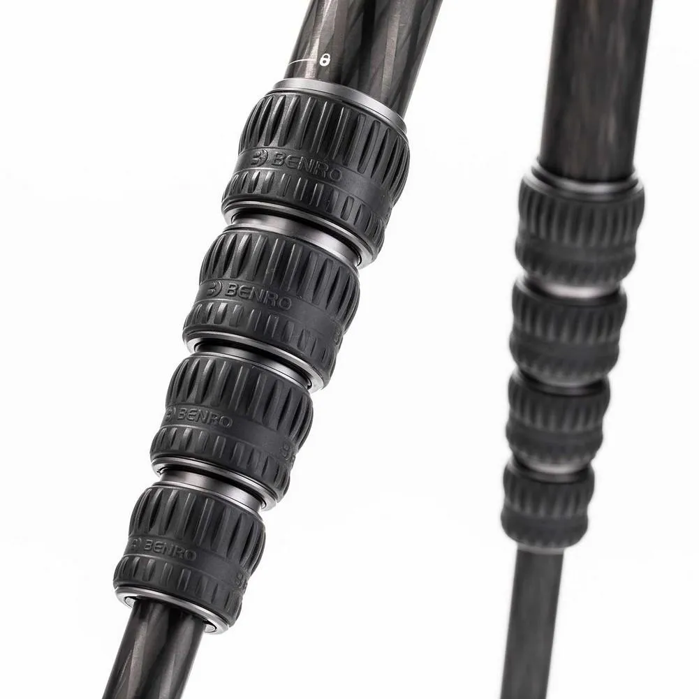 Benro Tortoise Columnless Carbon Fiber Three Series Tripod with GX35 Ball Head