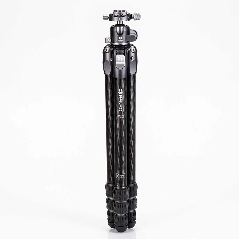 Benro Tortoise Columnless Carbon Fiber Three Series Tripod with GX35 Ball Head