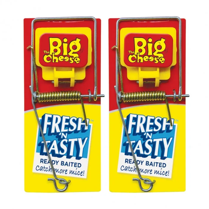 Big Cheese Fresh Baited Mouse Trap Twin Pack