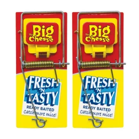 Big Cheese Fresh Baited Mouse Trap Twin Pack