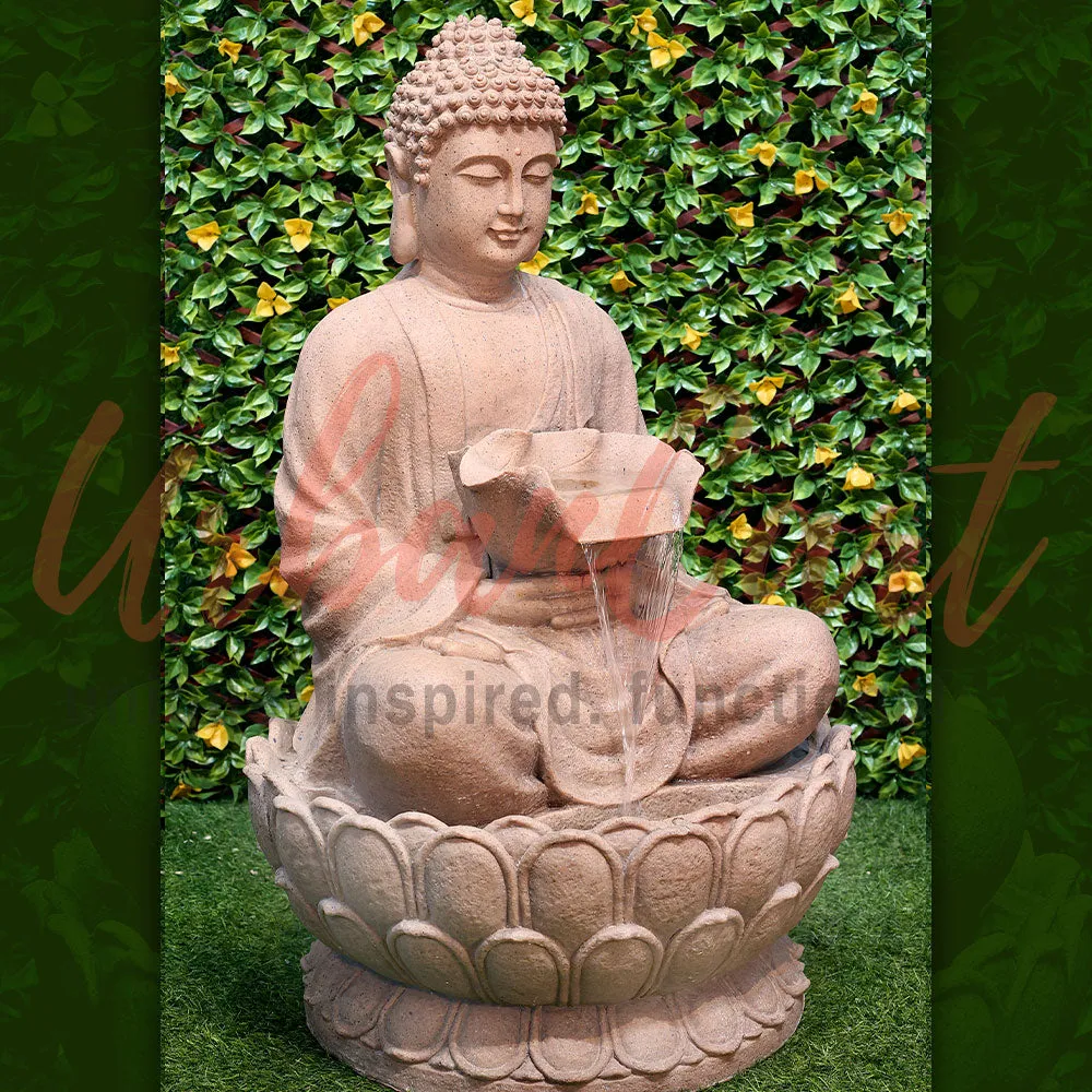 Big Lotus Buddha Indoor Outdoor Water Fountain