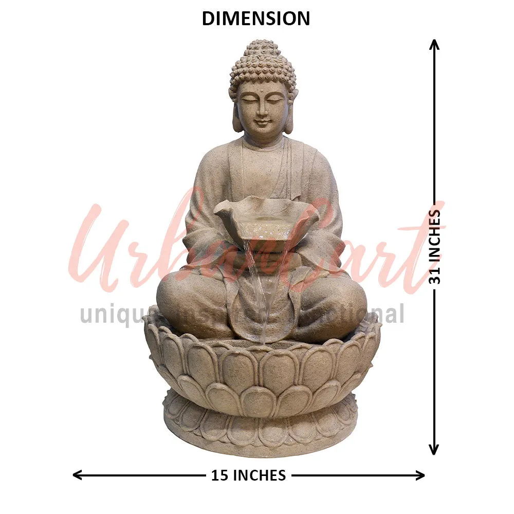 Big Lotus Buddha Indoor Outdoor Water Fountain