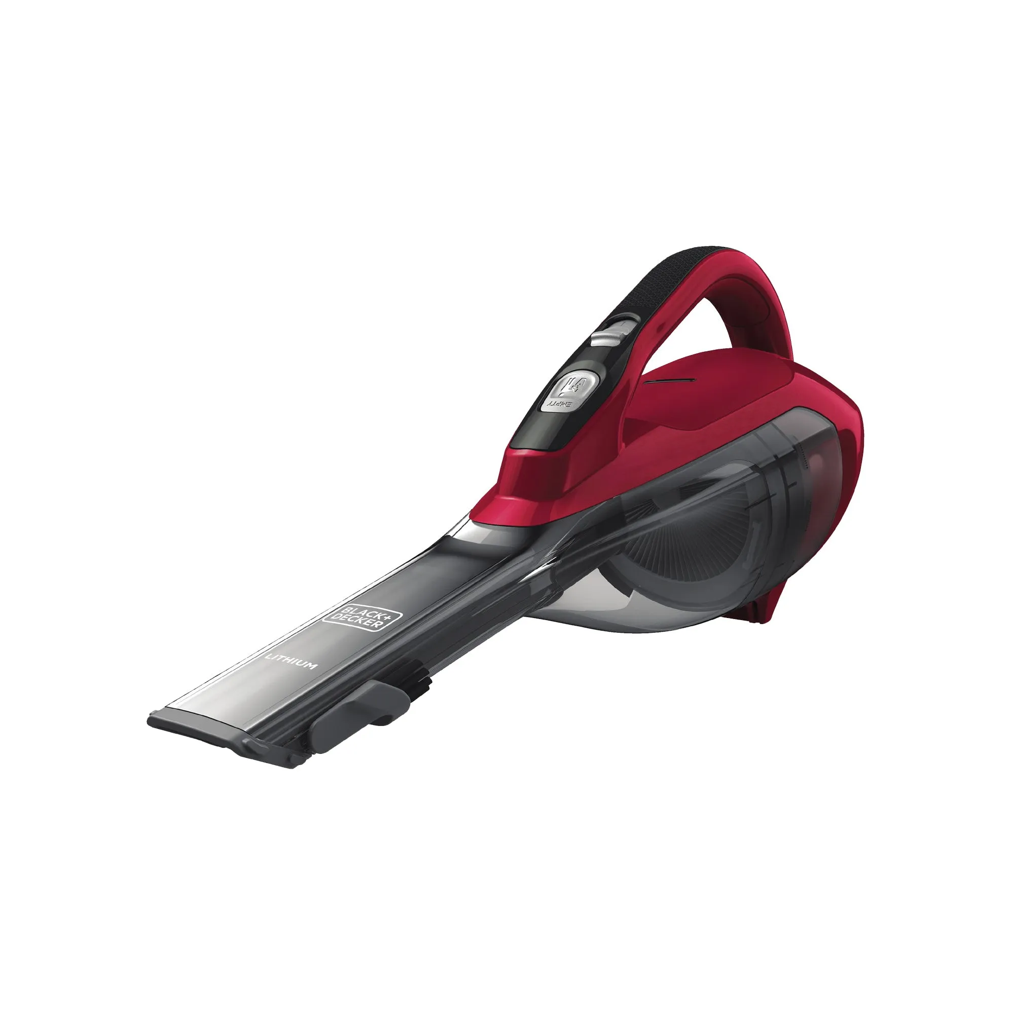 Black Decker HLVA320J26 Hand Vacuum, 10.8 V Battery, Lithium-Ion Battery, 2 Ah, Red Chilli Housing