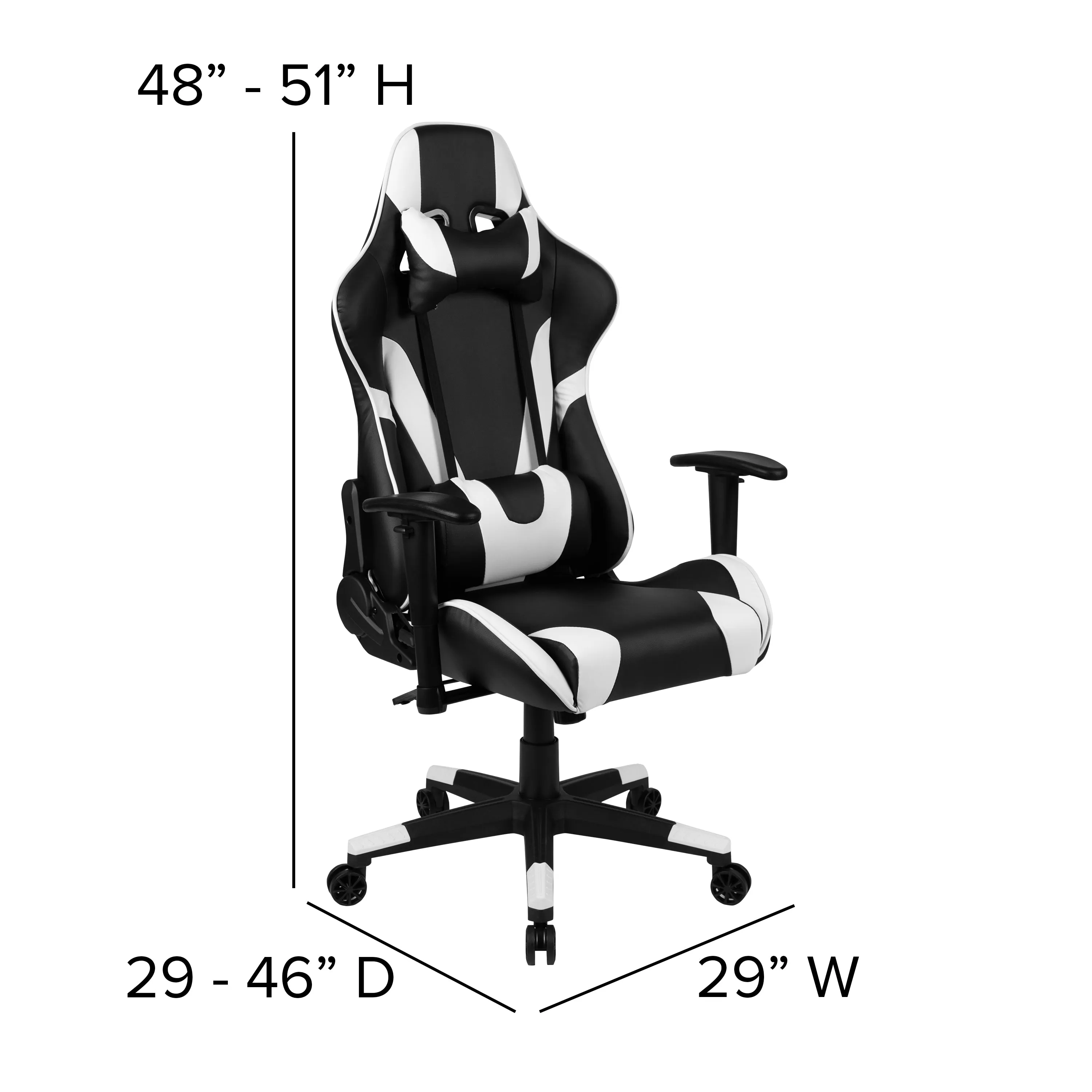 Black Gaming Desk & Chair Set BLN-X20D1904L-BK-GG