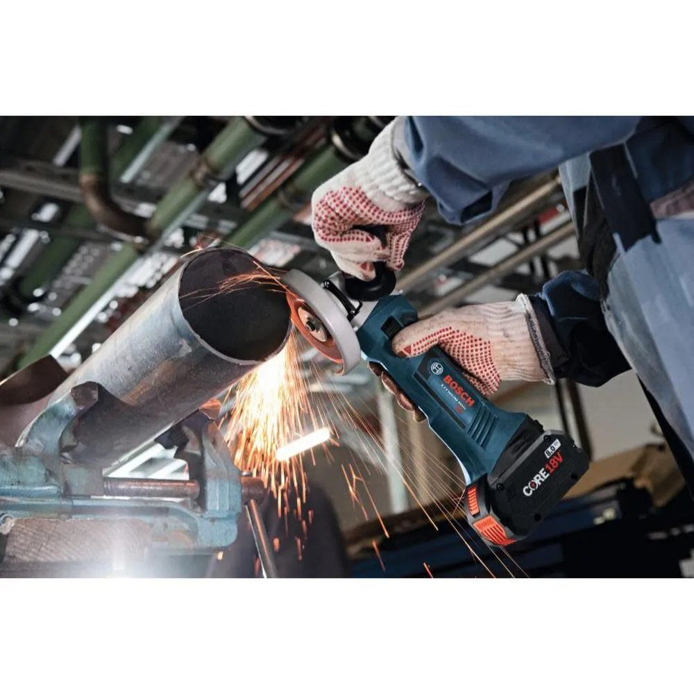 Bosch GWS18V-45B15 18V 4-1/2 In. Angle Grinder Kit with (1) CORE18V 4.0 Ah Compact Battery