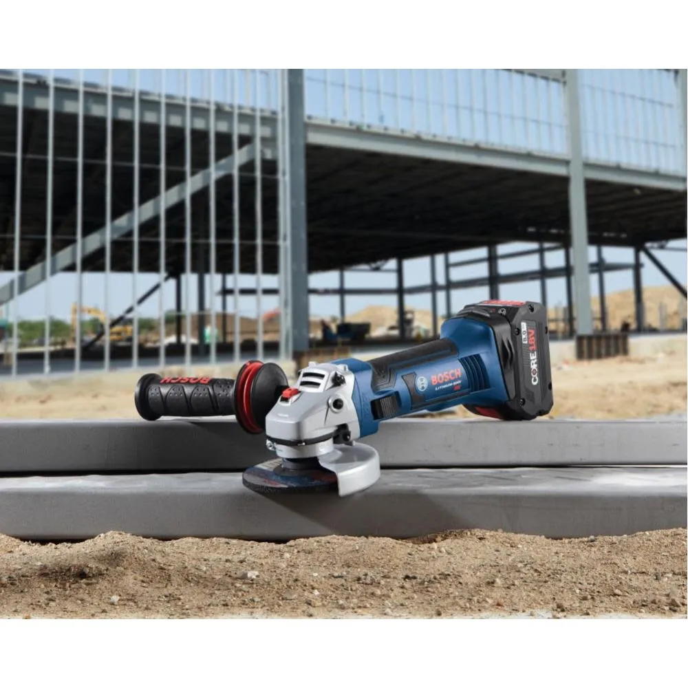 Bosch GWS18V-45B15 18V 4-1/2 In. Angle Grinder Kit with (1) CORE18V 4.0 Ah Compact Battery