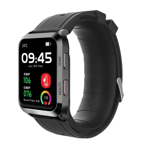 BP Doctor Med 7  Wearable Blood Pressure Smartwatch  With Black TPU Band