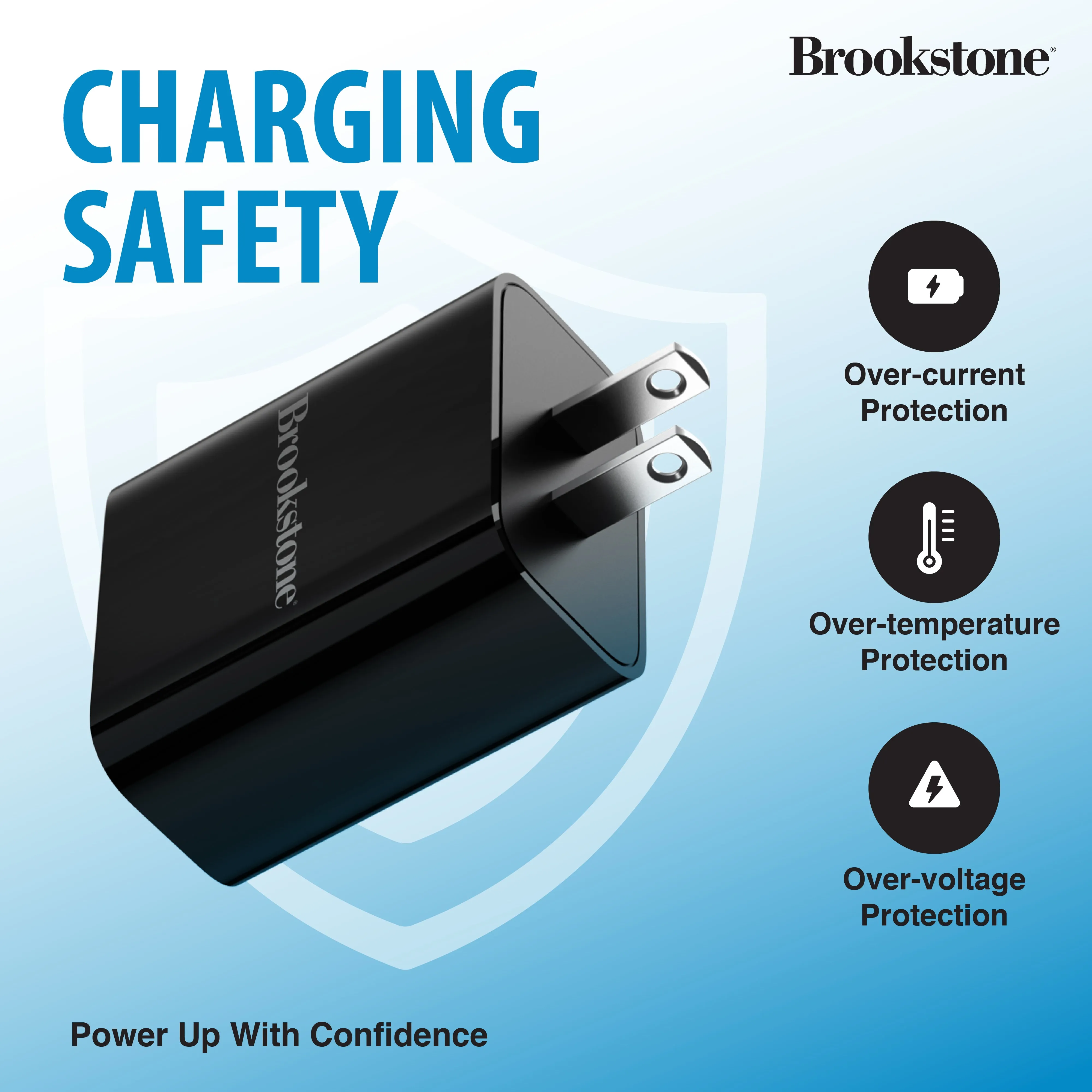 Brookstone PD 20 2 Port Wall Charger- USB-C and USB-A Ports