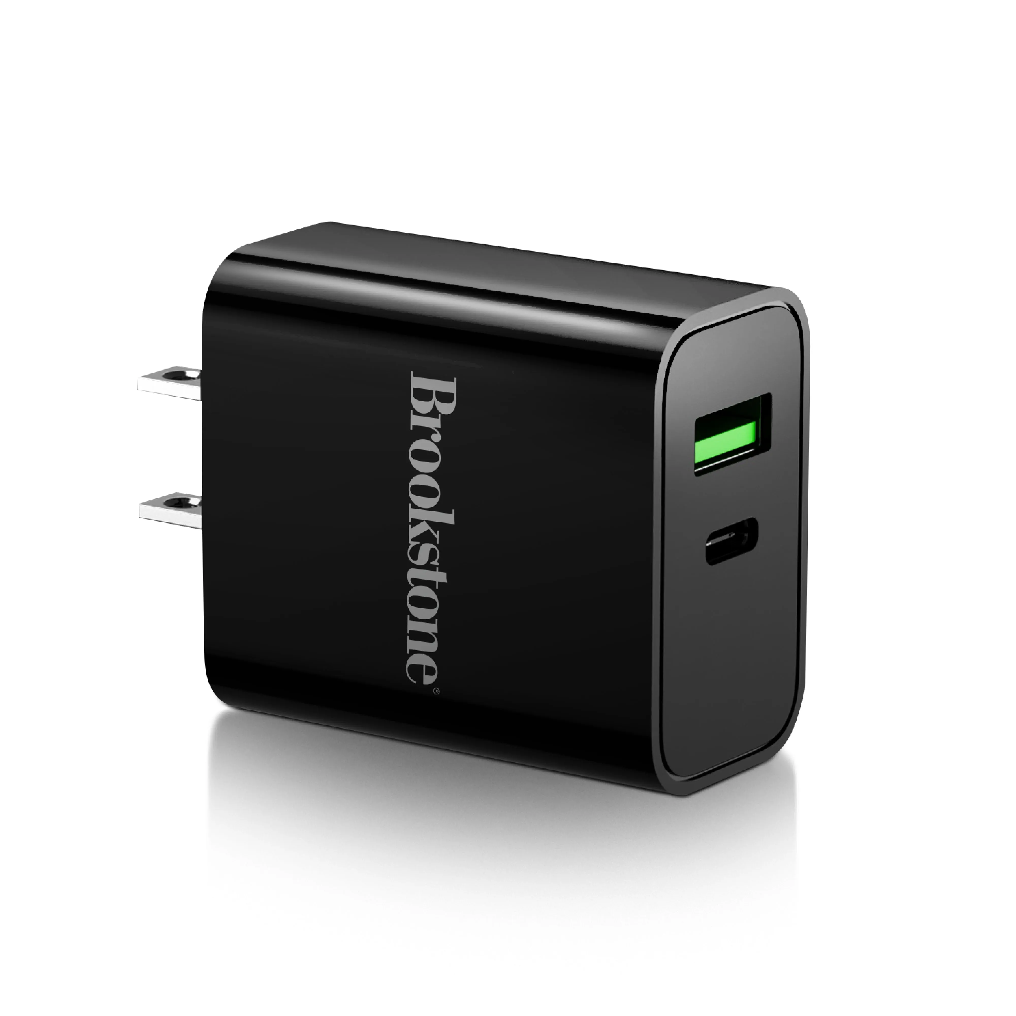 Brookstone PD 20 2 Port Wall Charger- USB-C and USB-A Ports