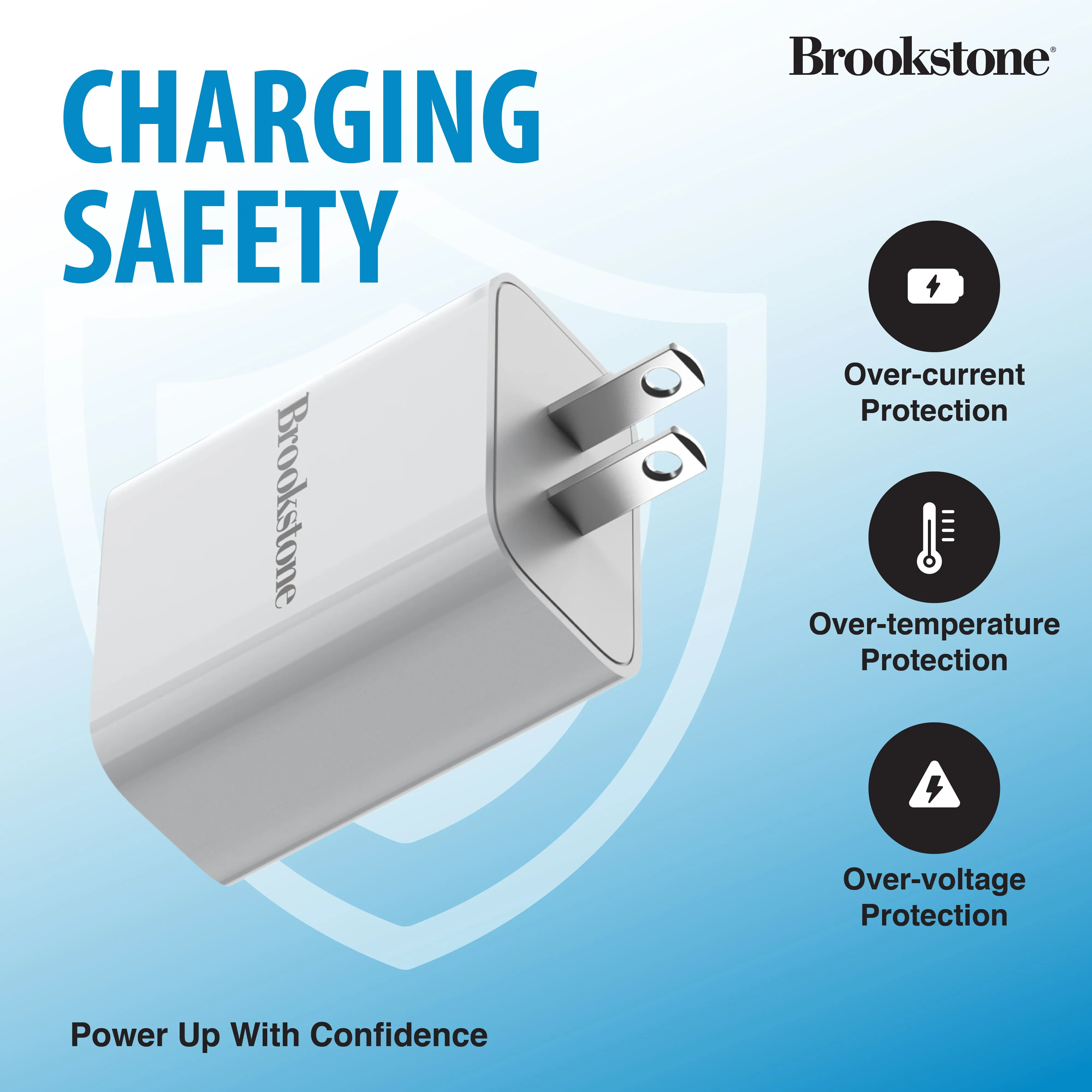 Brookstone PD 20 2 Port Wall Charger- USB-C and USB-A Ports