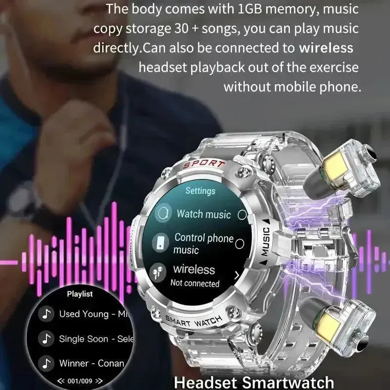 BudWatch Smart Watch with In-built Wireless Earbuds