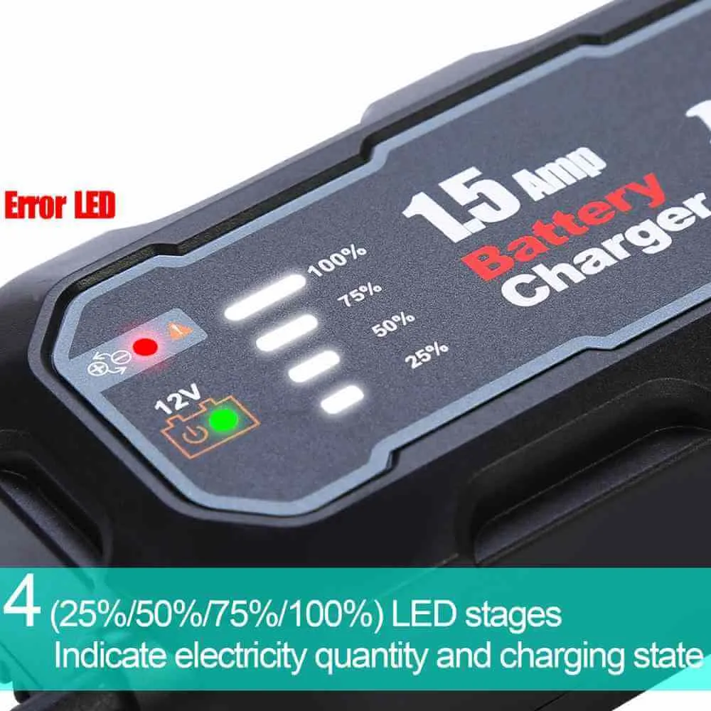 Car Battery Charger 12V 1500mA Smart Battery Charger