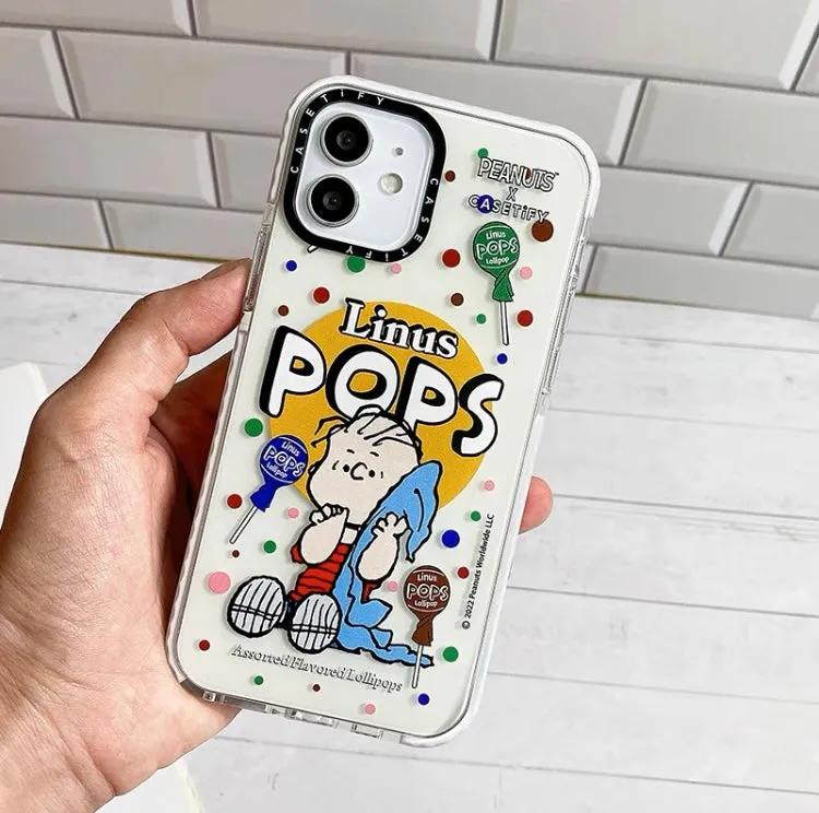 Cartoon Design Cute White Dog and Friends Charlie Sally Linus Colourful iPhone Case 6 7 8 PLUS SE XS XR X 11 12 13 14 15 Pro Pro Max