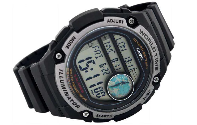 Casio AE-3000W-1AVDF Black Resin Watch for Men