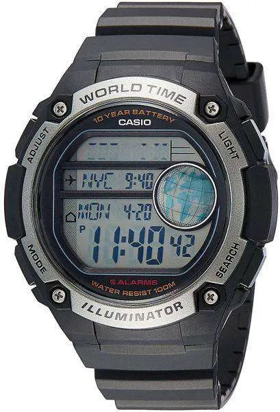 Casio AE-3000W-1AVDF Black Resin Watch for Men