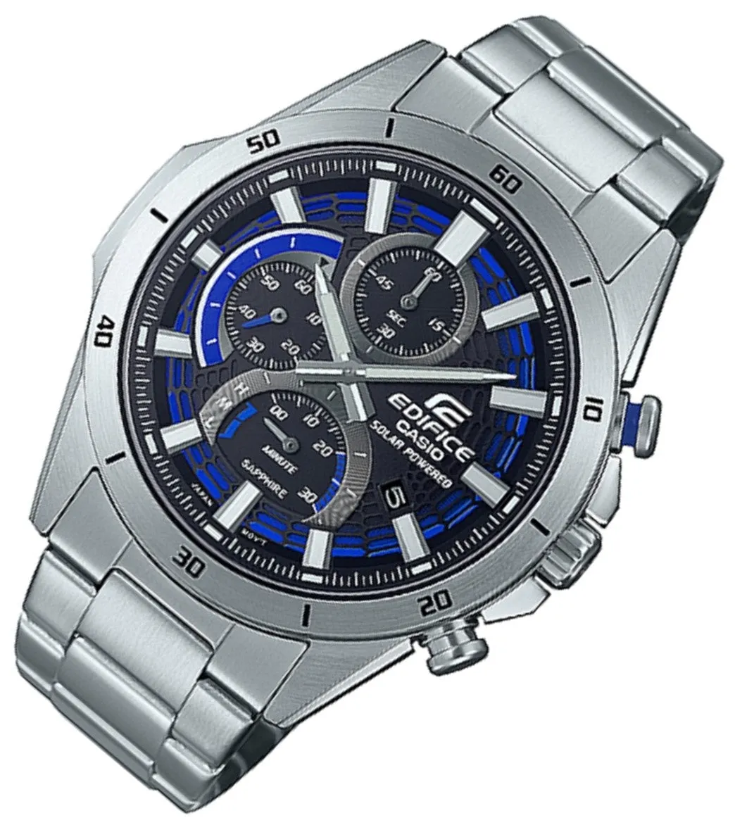 Casio Edifice EFS-S610D-1A Solar Chronograph Stainless Steel Strap Watch For Men