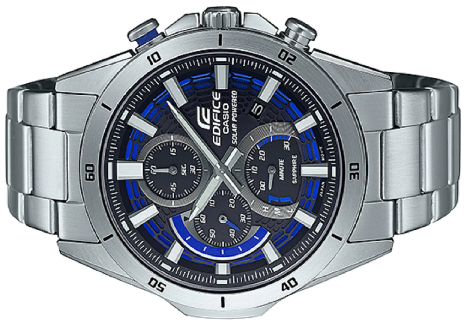 Casio Edifice EFS-S610D-1A Solar Chronograph Stainless Steel Strap Watch For Men