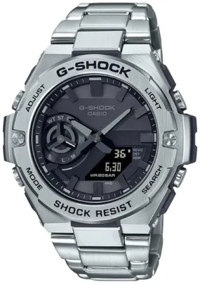 Casio G-shock GST-B500D-1A1 Solar Digital Analog Stainless Steel Strap Watch  for Men