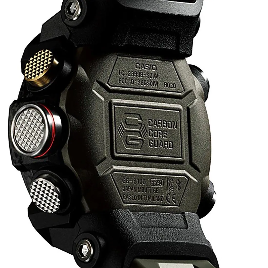 Casio G-Shock Master of G Mudmaster Digital Analogue Black/Green Watch GG-B100-1A3