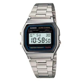 Casio Vintage A158WA-1D Silver Stainless Steel Watch Unisex