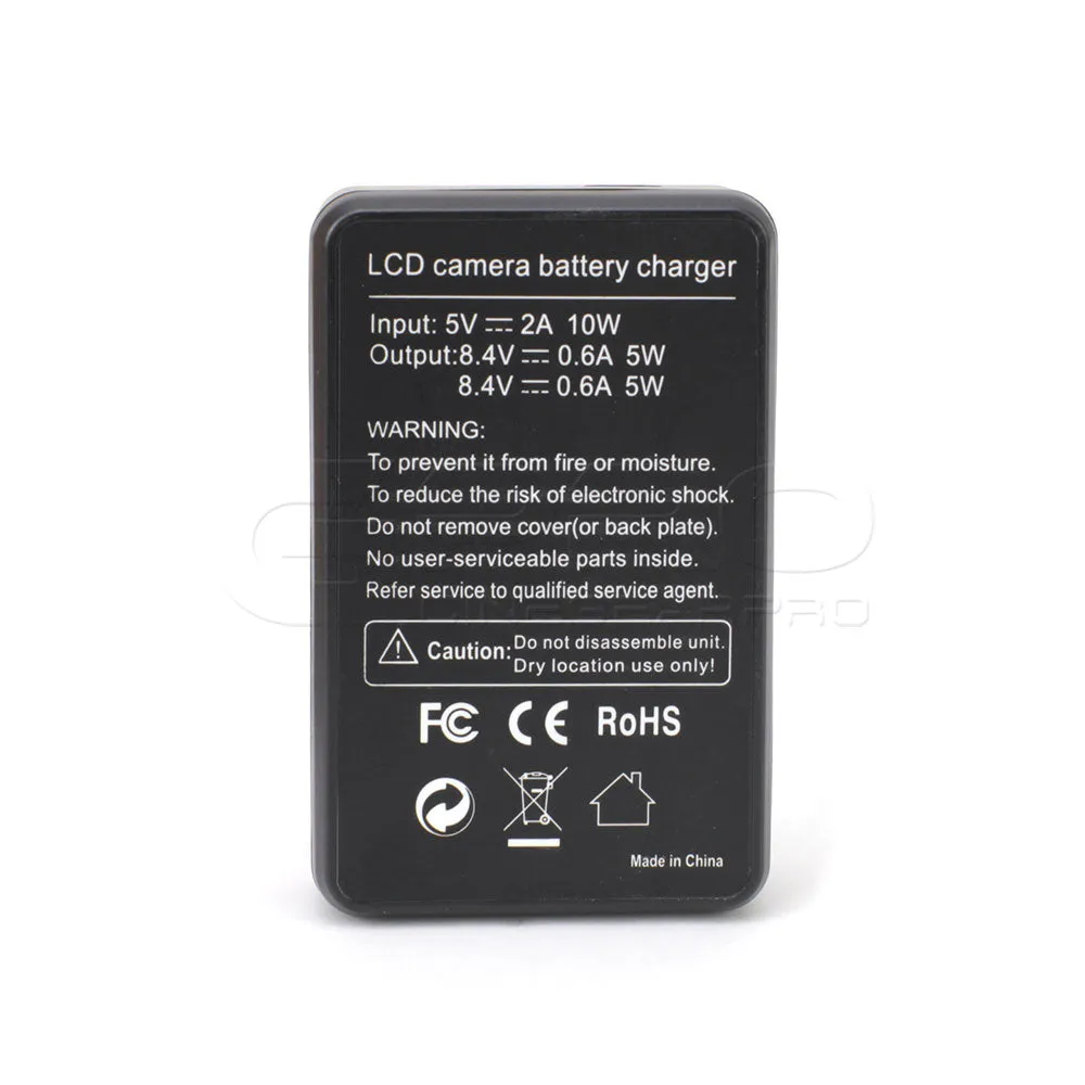 CGPro USB Dual Charger With LCD Display For LP-E6 Battery