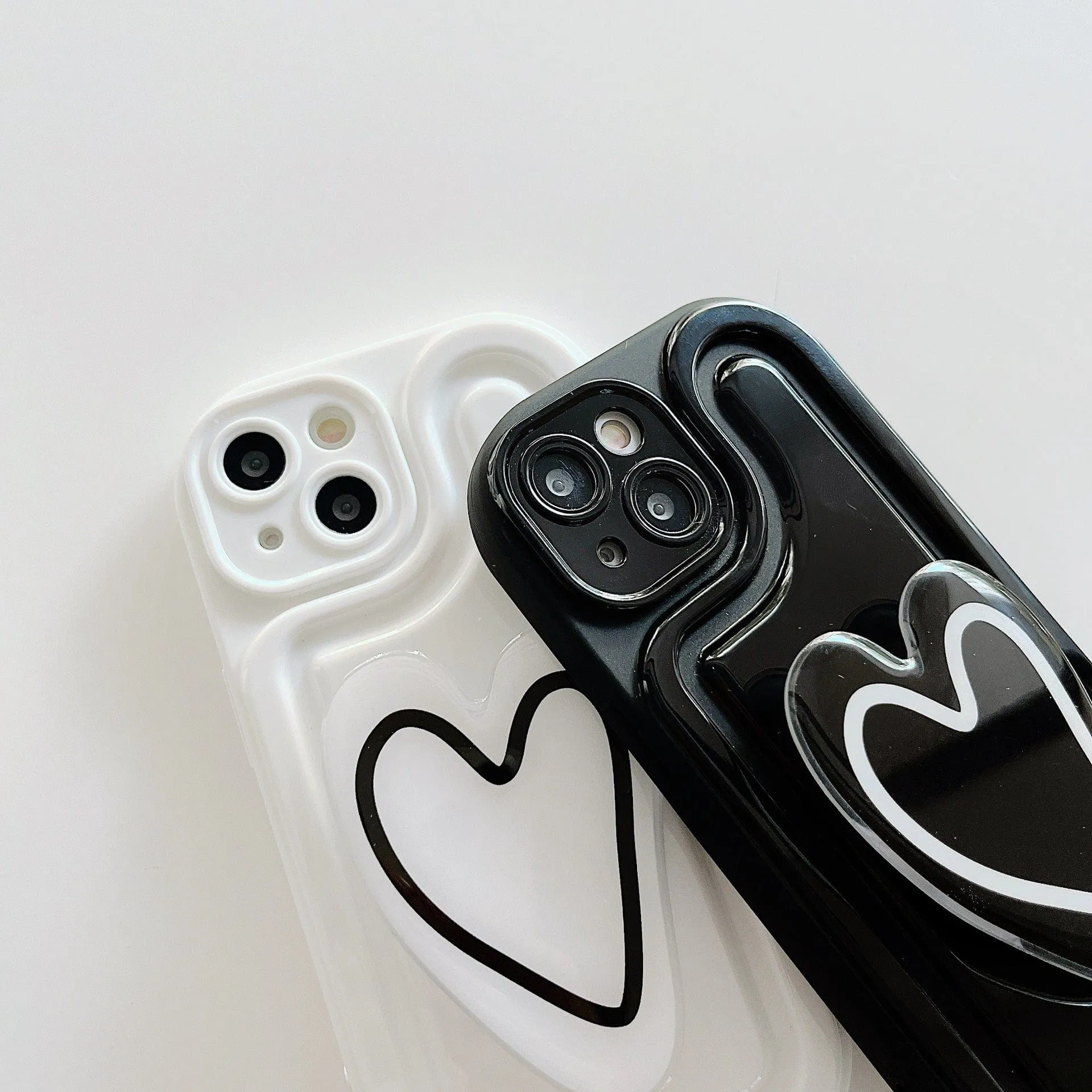 Chic Heart Matching iPhone Case