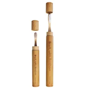 Children's Bamboo Toothbrush Travel Case