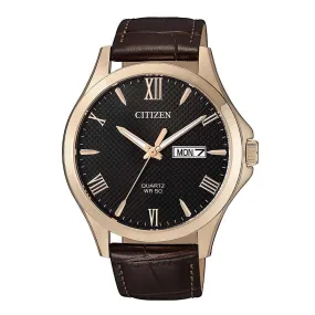 Citizen Black Brown Leather Watch BF2023-01H