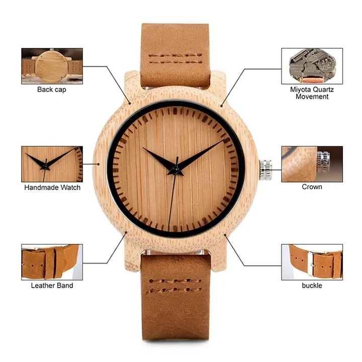 Classic Natural Bamboo Watch