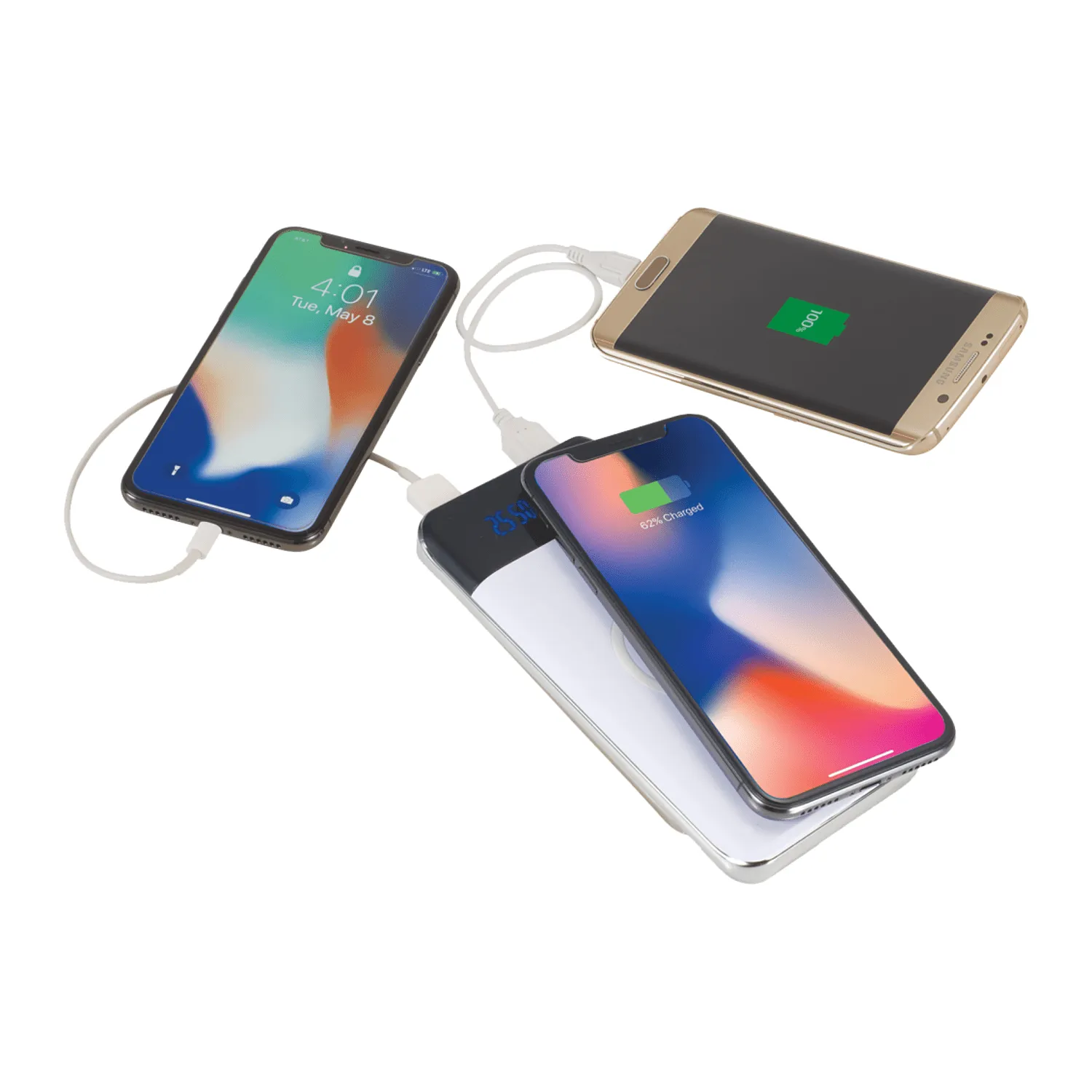 Constant 10000 mAh Wireless Power Bank w/Display