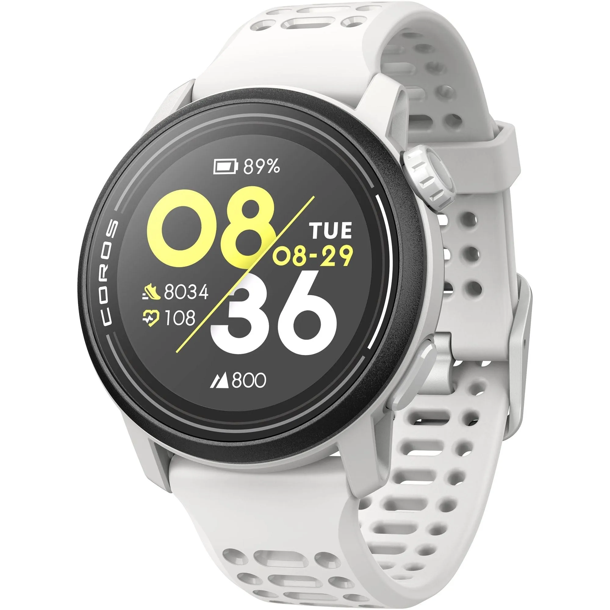 COROS PACE 3 Premium Silicone Strap GPS Watch - White