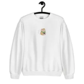 Cozy Christmas Mouse | Embroidered Unisex Sweatshirt | Cozy Christmas