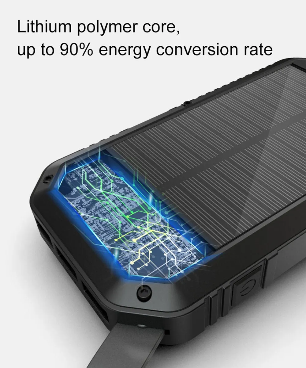 CRONY ES981S-Business Power Bank 20000mAh Solar power bank with LED camping light