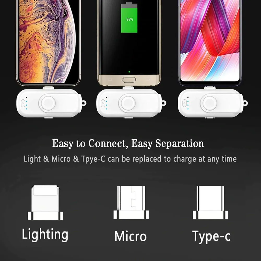 CRONY Magnetic Wireless Charger Power Bank  2PCS 1000mAh & Qi-Certified Wireless Fast Charger