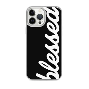 Cursive Blessed iPhone Case