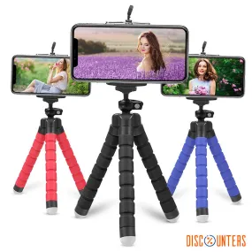 Curve-able Adjustable & Flexible Tripod Stand With Mobile Holder