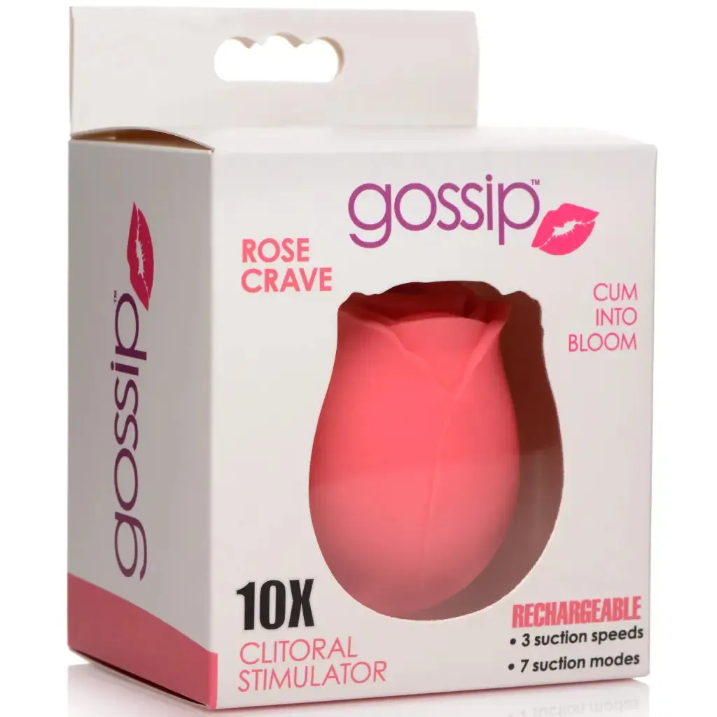 Curve Toys 10x Rose Crave Silicone Clitoral Stimulator