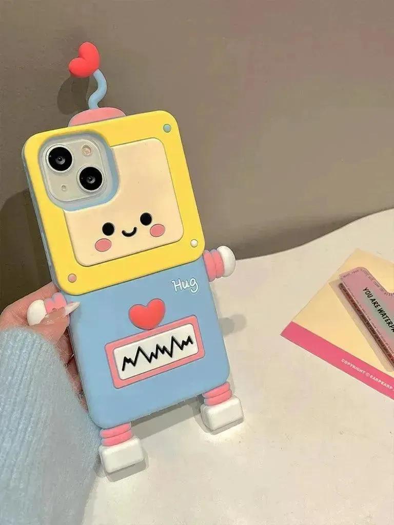 Cute ECG Robot Phone Case (For iPhones)