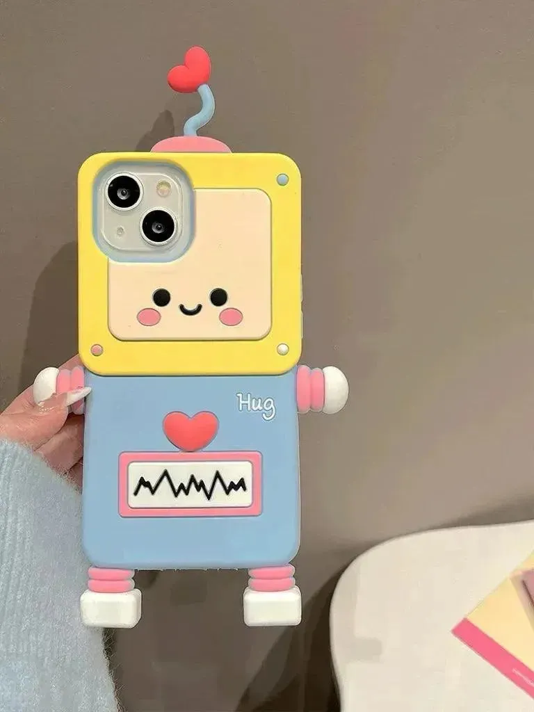 Cute ECG Robot Phone Case (For iPhones)