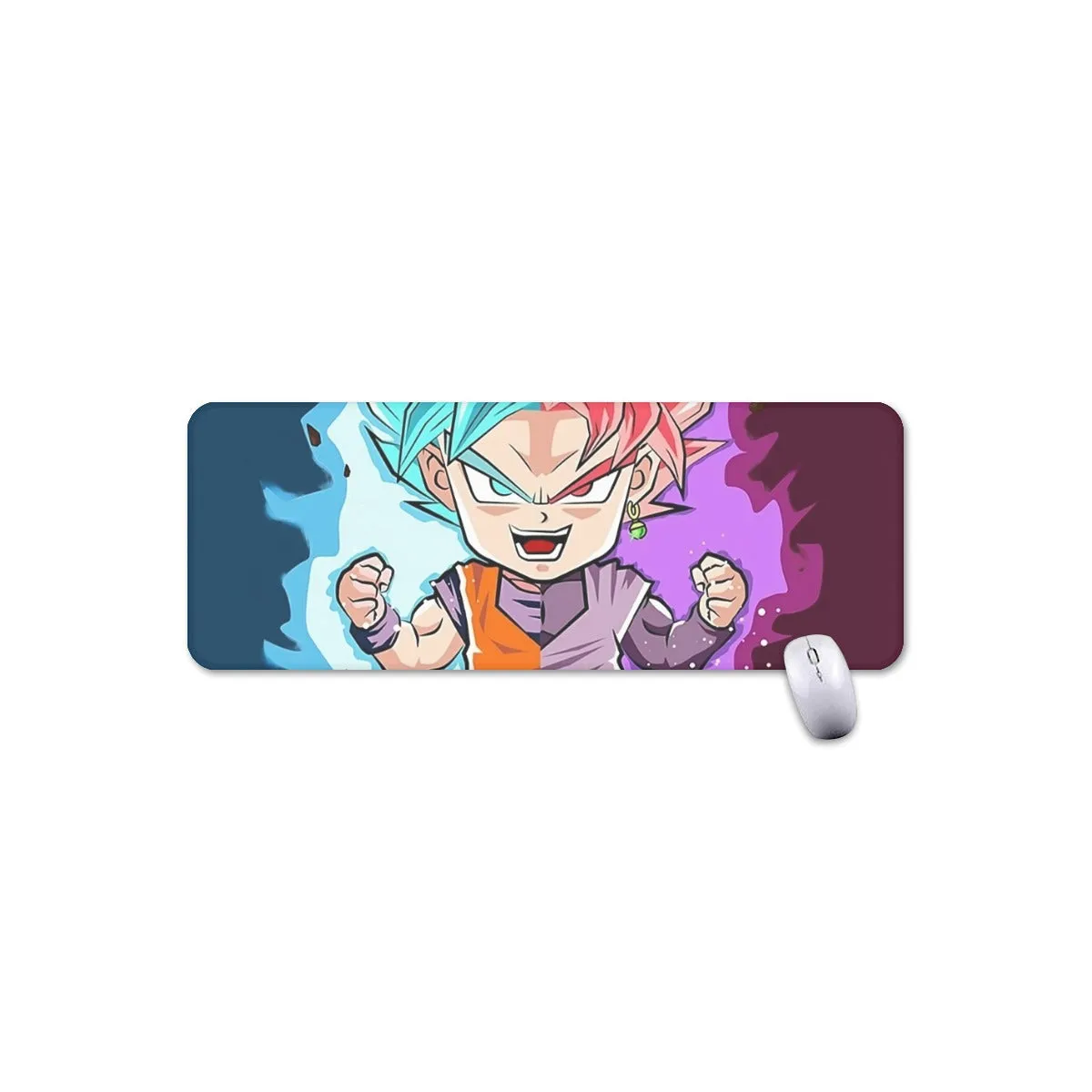 DBZ Goku Zamasu SSGSS God Blue Rose Super Saiyan Chibi Mouse Pad