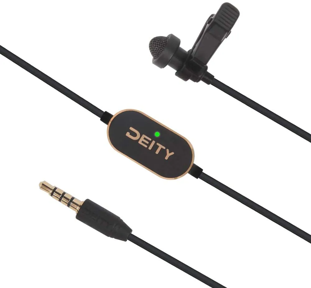 Deity V. Lav Pre-Polarized Lavalier Lapel Microphone Omnidirectional Condenser Mic for DSLR Smartphones Tablets Laptops Recorders