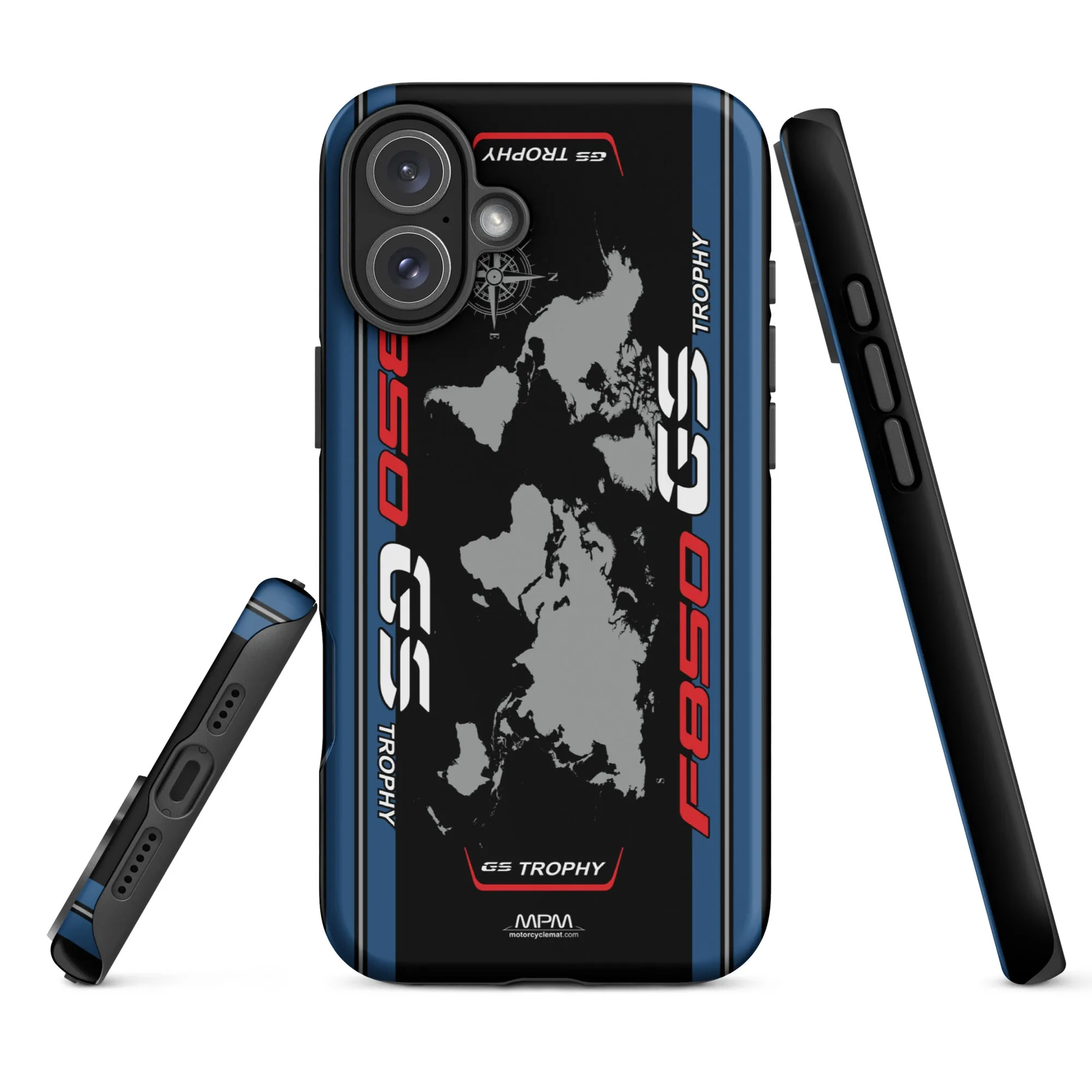 Designed Tough Case For iPhone inspired by BMW F850GS Trophy Motorcycle Model - MM5295