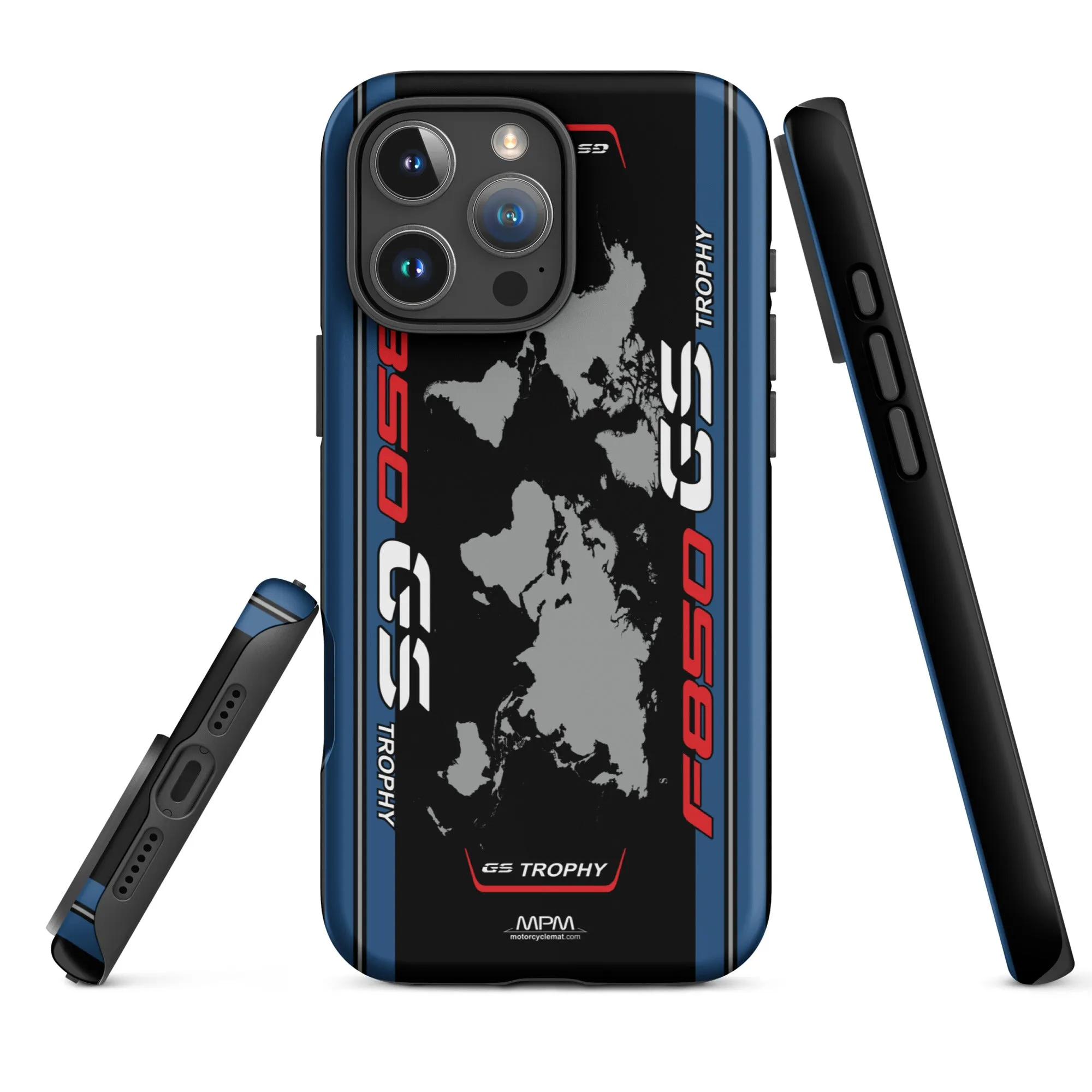 Designed Tough Case For iPhone inspired by BMW F850GS Trophy Motorcycle Model - MM5295