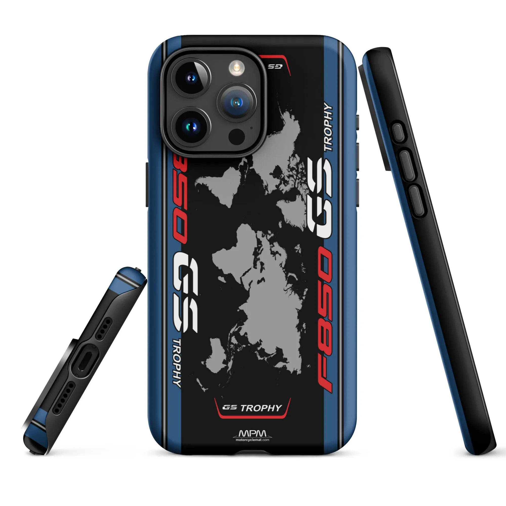 Designed Tough Case For iPhone inspired by BMW F850GS Trophy Motorcycle Model - MM5295